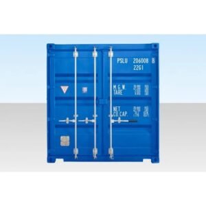 Contenedor Autoservicio DE 20 PIES CON PISO DE BAMBÚ – AZUL (RAL 5010)