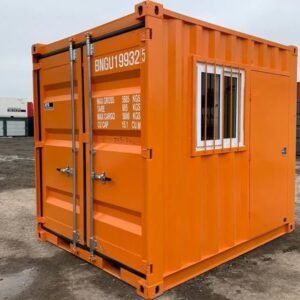 Minicontenedor de 9 pies con puerta y ventana