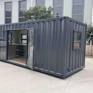 Contenedor Café‑Bar Móvil – Kiosco Prefabricado, Acero Resistente y 100 % Personalizable