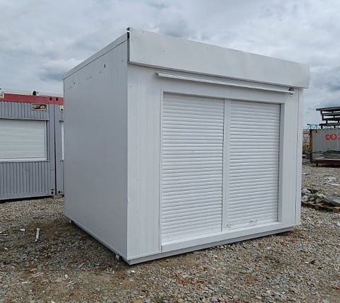 Contenedor Comercial 300×350 Con Persianas Frontales Divididas + Puerta Trasera