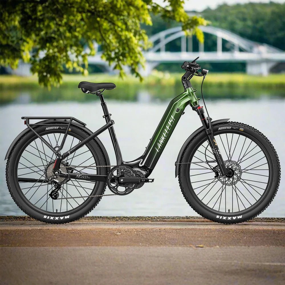 Bicicleta eléctrica de trekking Lankeleisi MG600 Lite 250W 27.5″ SUV E-bike con sensor conmutador y batería 36V 20Ah 720Wh