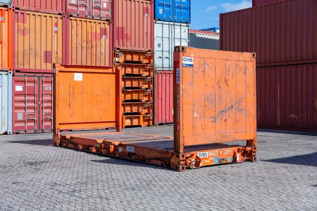 Plataforma plana usado de Contenedor de 20 pies