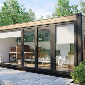Oficina Contenedor Prefabricada 13,2 m² – Diseño Sostenible, Aislada y Llave en Mano