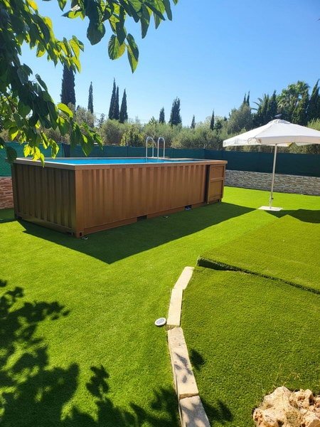 Piscina contenedor de 4 m