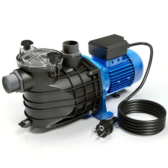 Bomba para piscinas Wiltec 2200W – Caudal 26400 l/h – Altura de impulsión 18 m – Bomba de filtración y circulación para filtros de agua – P