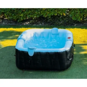Spa cuadrado hinchable Ospazia – 4 plazas – 130 microchorros – 40 °C