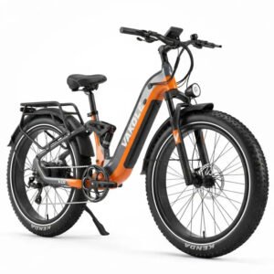 Vakole V26 250W 26″ Fat Bike Eléctrica con Suspensión Completa y Sensor de Torsión Batería 48V 20.8Ah 998Wh SUV E-Bike