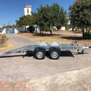 Remolque plataforma porta buggie galvanizado